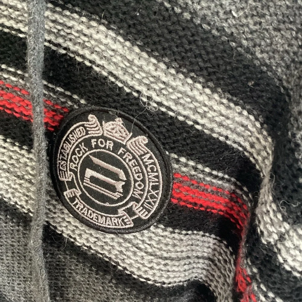 Buffalo David Bitton Men's Xl Sherpa Lined Zip Sweater Black/Grey/Red - Picture 2 of 10